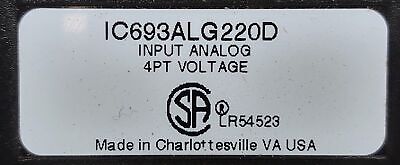 GE IC693ALG220D 4 Channel Analog PLC Input Module