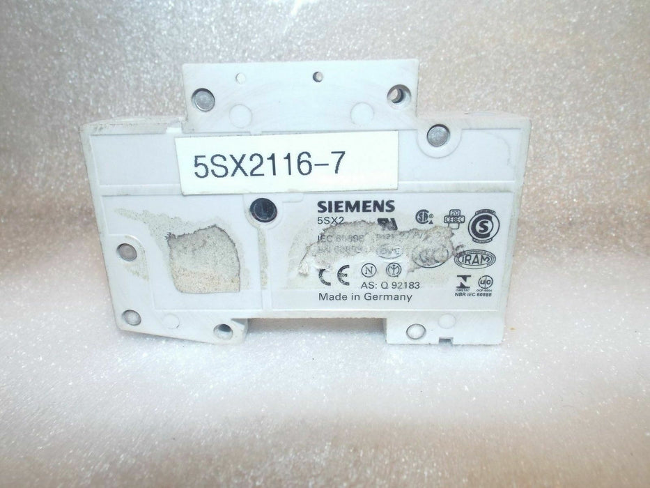 Siemens Miniature Circuit Breaker MCB 5SX2116-7