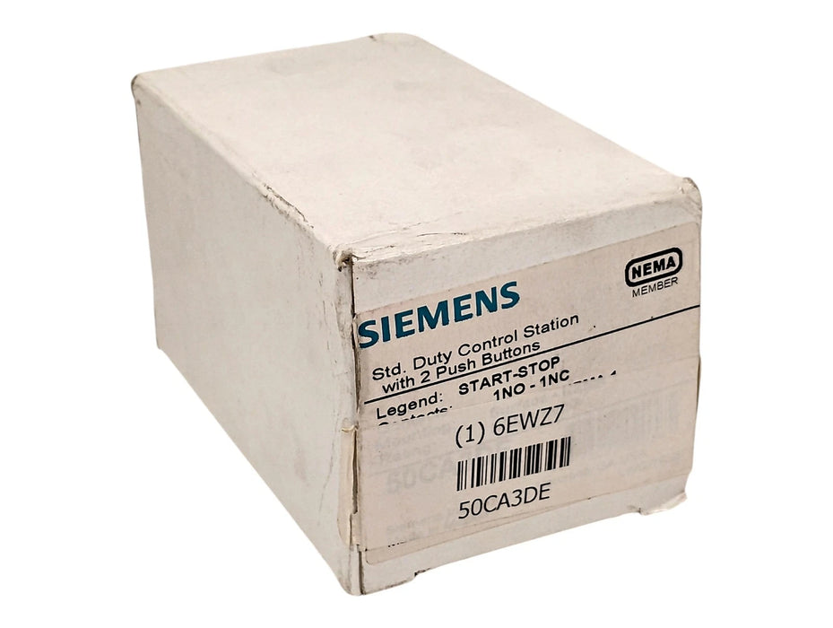 Siemens 50CA3DE 600 V AC 5 A NEMA 1 Start/Stop Pushbutton Control Station