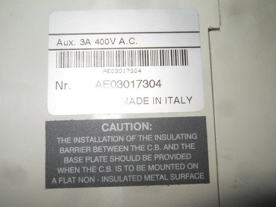 ABB SACES5 S5H Circuit Breaker 400A 2Pole 600V