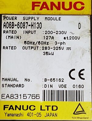 FANUC A06B-6087-H130 Power Supply Module