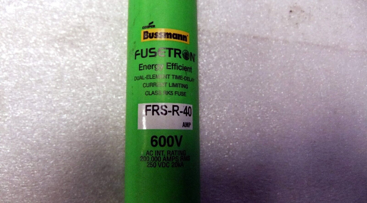Cooper Bussmann Fusetron FRS-R-40 Fuse 40A Class RK5