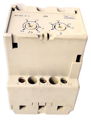 Telemecanique LB1-LC03M06 660 V Ac Starter w/ Adjustable Current