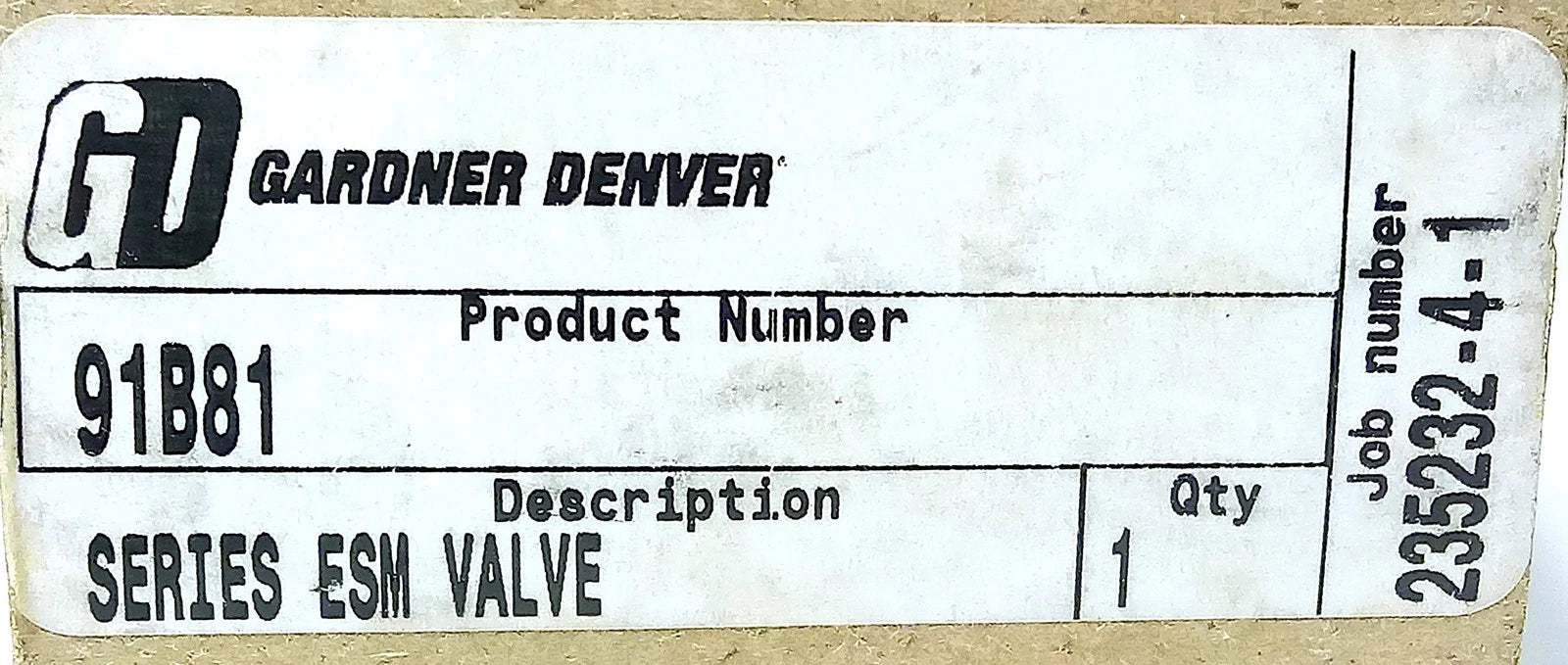 Versa Valve 91B81 100/120VAC/38VDC 75 psig Solenoid Valve for Gardner Denver