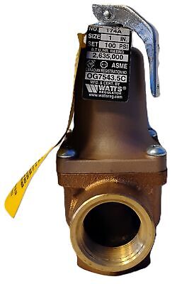 Watts M1 174A 1 in 100 psi Water Pressure Safety Relief Valve