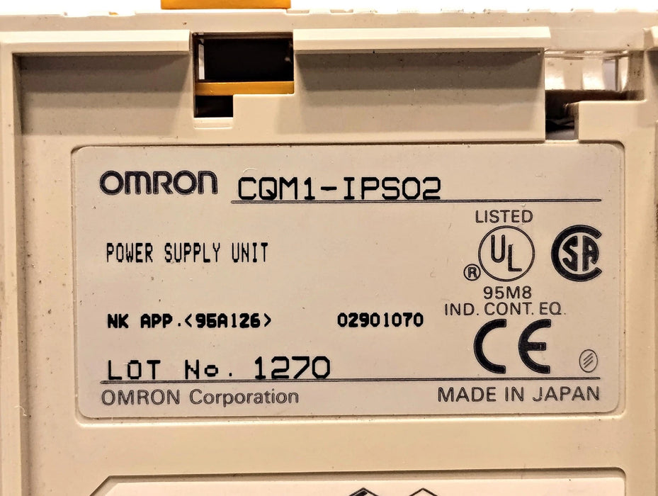 Omron CQM1-IPS02 PLC Power Supply