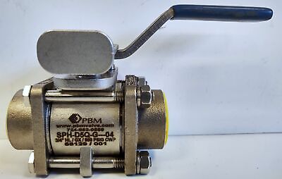 PBM SPHD5QG04 3/4" HL/GX/900 psig CWP 58129/001 Stainless Steel Ball Valve