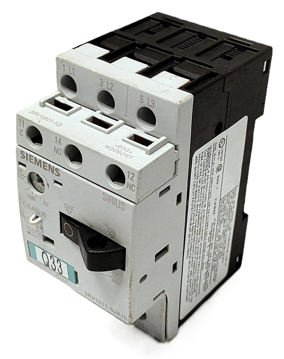 Siemens 3RV1011-0JA10 690 V AC 0.7-1.0 A Circuit Breaker for Motor Protection