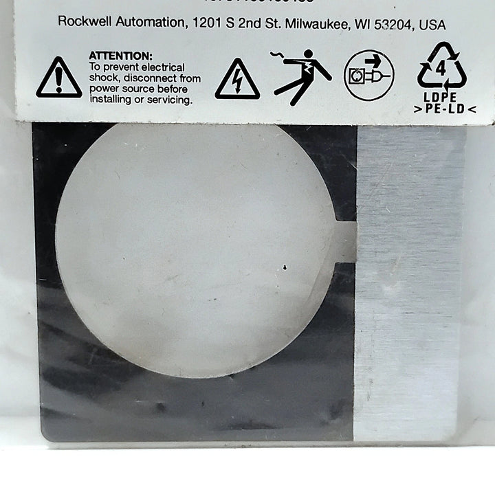 Allen-Bradley 800T-X559 BLANK Aluminum Legend Plate for 30 mm Switches
