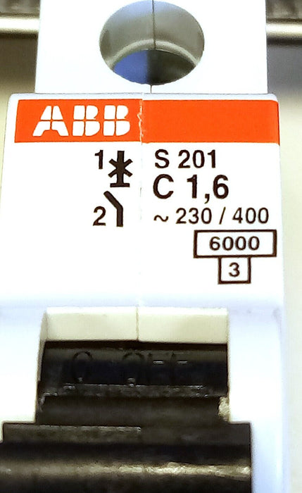 ABB S201-C16 2CD S251 001 R9074 230/400 V AC Miniature Circuit Breaker