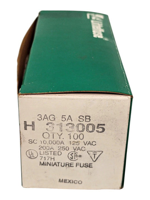 Littelfuse 3AG-5A-313 H313005 250 V AC 5 A Time-Delay Fuse