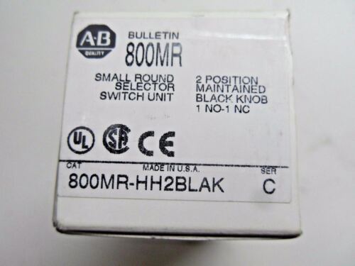 1 Allen-Bradley 800MR-HH2BLAK SELECTOR SWITCH
