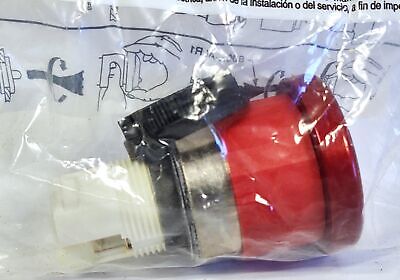 Allen-Bradley 800ES-MM4 Red Anodized Non-Illuminated Push Button