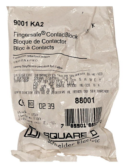 Square D 9001-KA2 Ser K 600 V 10 A Contact Block for 30 mm Pilot Device