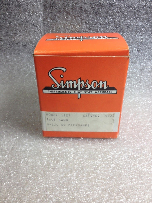 Simpson 1227 Analog Panel Meter