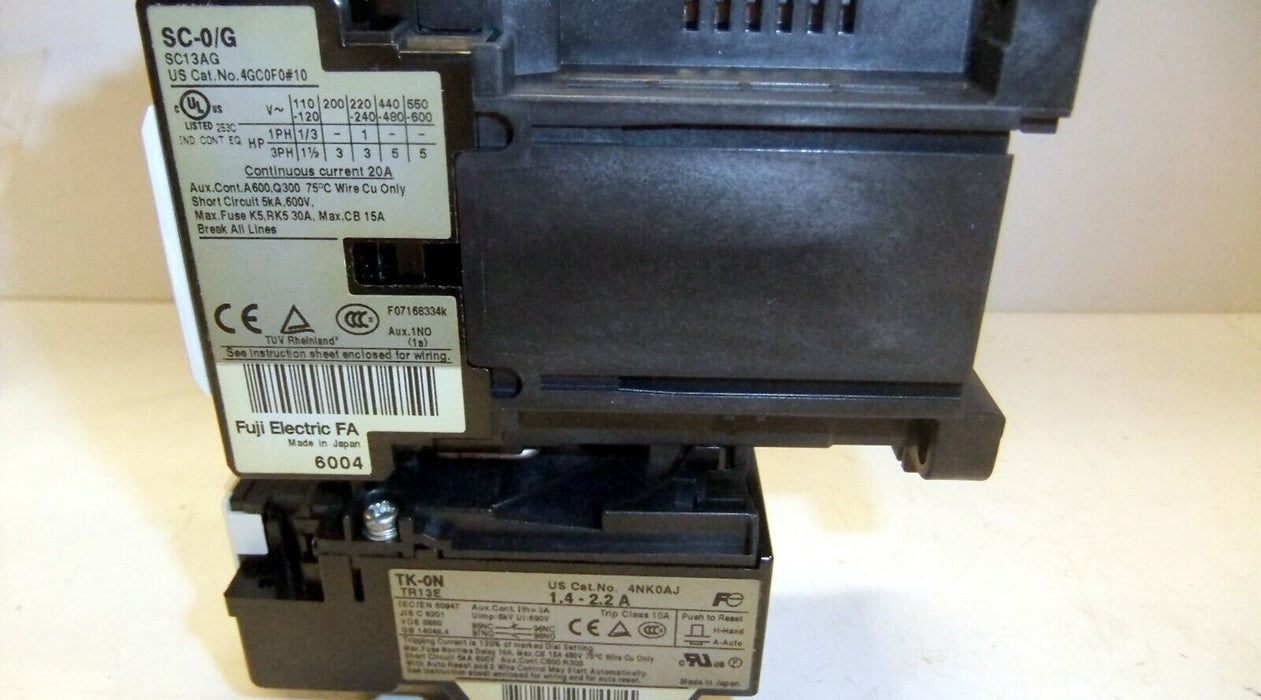 Fuji Contactor 4GW0F0MJ10K SW-0/G/2E 24V