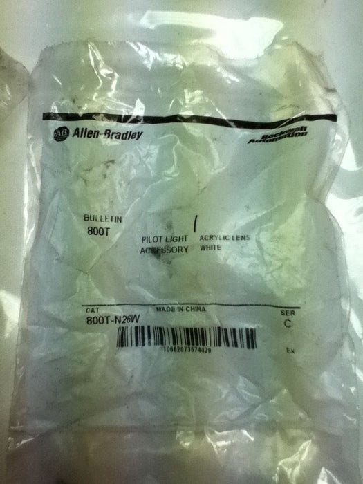 3 Allen-Bradley 800T-N26W PILOT LIGHT CAPS