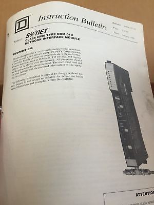 Square D 8030 CRM-510 Interface