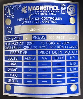 Magnetrol F-J52-4101-001 Refrigerant Level Switch