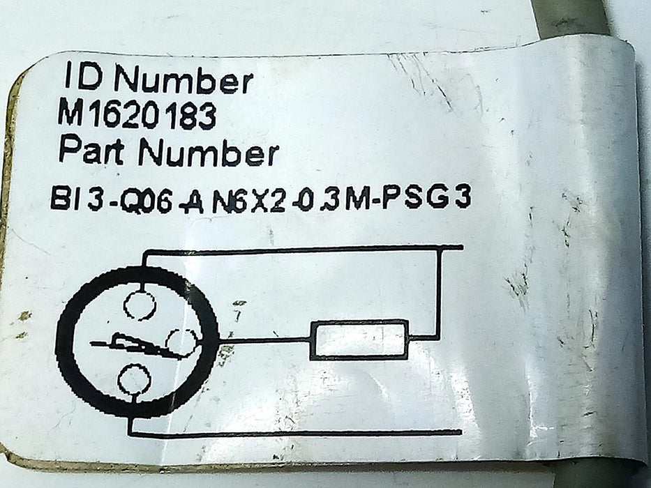 Turck BI3-Q06-AN6X2-0.3-PSG3M 1620183 10-30 V DC Inductive Proximity Sensor