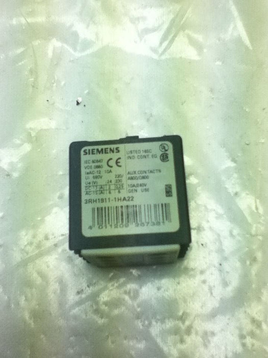 Siemens 3RH1911-1HA22 Contact Block