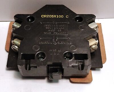 GE CR205X100C Auxiliary Contact Kit for CR205-208 Devices NEMA Sizes 0-1
