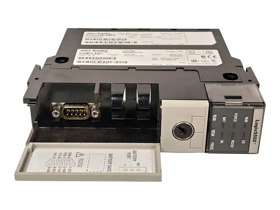 Allen-Bradley 1756-L55 Ser A Rev L01 PLC Processor w/ 1756-M13/A Memory Module