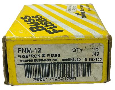 Bussmann FNM-12 250 V AC 12 A Time Delay Fuse