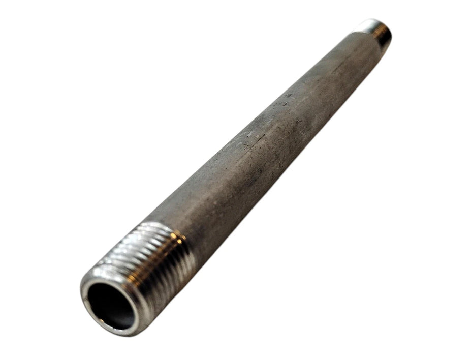 Merit Brass 4004-600 1/4" x 6" L MNPT Sch 40 304 Stainless Steel Pipe Nipple