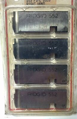 Ridgid 47875 1/4"-3/8" NPT Right Hand Alloy Steel 515 Pipe Dies - Set of 4