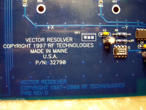 RF Technologies 32790 PC Board Vector Resolver