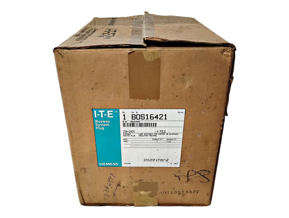 Siemens BOS16421 240 V 30 A 3 P Fusible BD Bus Plug