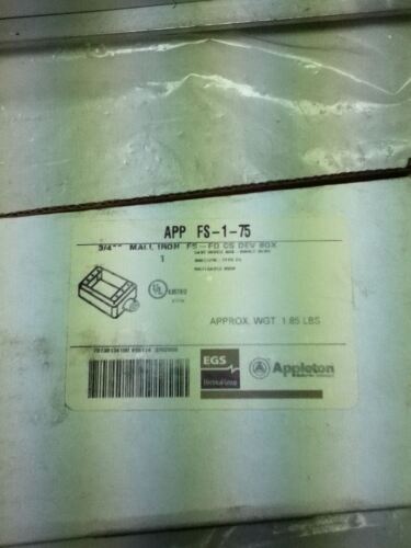 APPLETON FS-1-75 MALL IRON BOX