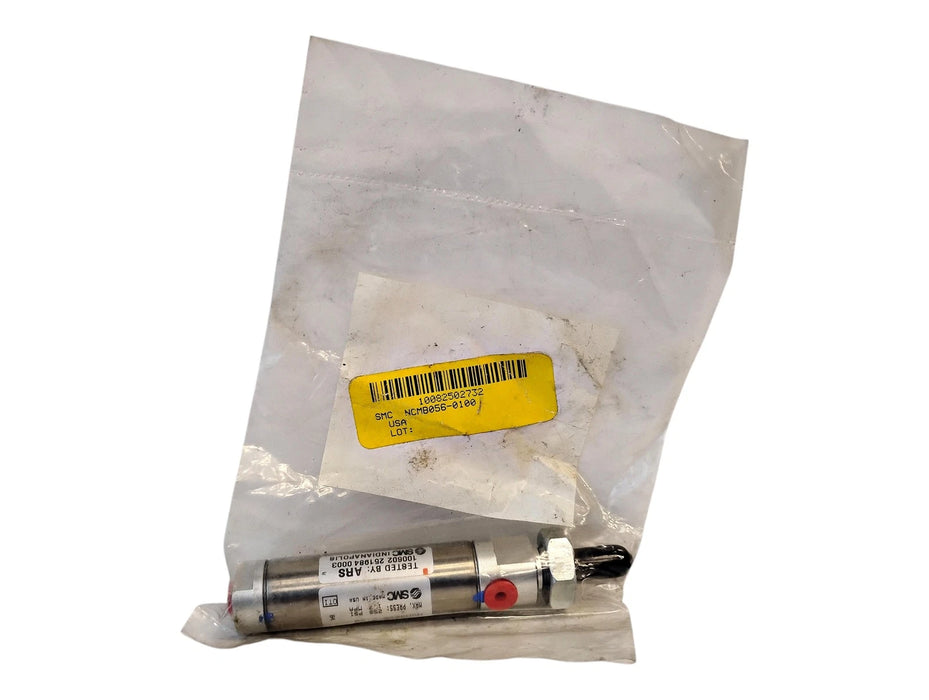 SMC NCMB056-0100 250 PSI 9/16" Bore 1" Stroke Double Acting Cylinder