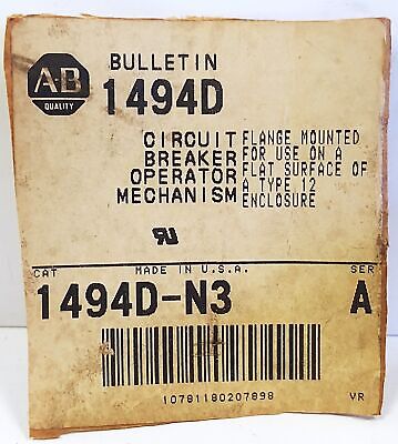 Allen-Bradley 1494D-N3 Circuit Breaker Operator Mechanism for Type 12 Enclosure