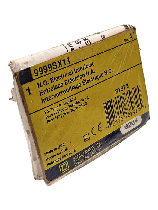 Square D 9999-SX11 600 V AC Type S Size 00-2 1 NO Electrical Interlock