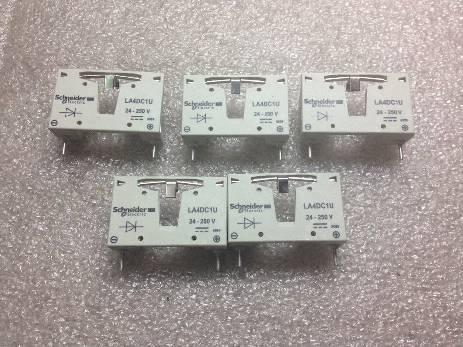 5 Schneider LA4DC1U Coil Suppressors