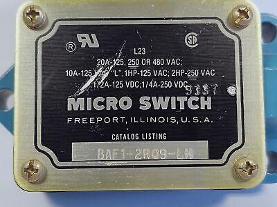 MICRO SWITCH BAF1-2RQ9-LH Roller Plunger Limit Switch