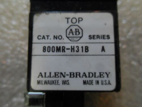 1 Allen-Bradley 800MR-H31B SER A SELECTOR SWITCH OPERATOR