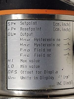 IFM EfectorLK0264A-A-00KQPKG/US-LK7022 Continuous Level Sensor