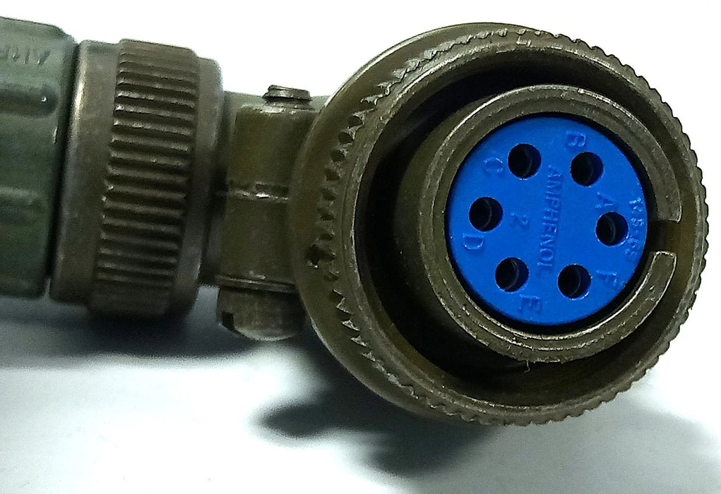 Amphenol CBL-1439-10 PLC Cable w/ 6-Pole Circular Connector