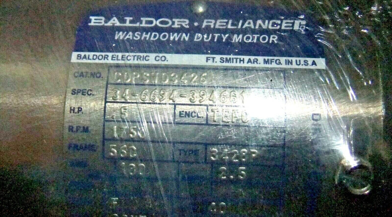 Baldor Washdown Motor .5HP CDPSWD3426
