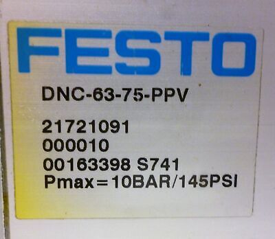 Festo DNC-63-75-PPV Pneumatic Cylinder