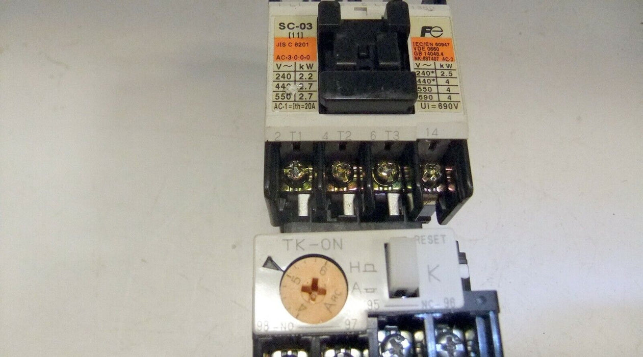 Fuji Contactor 1A SC-1-1-A-A w/TK-ON
