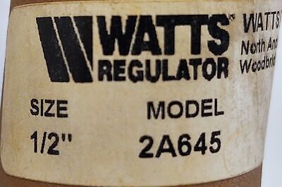 WATTS Regulator 2A645 Water Pressure Reducing Valve