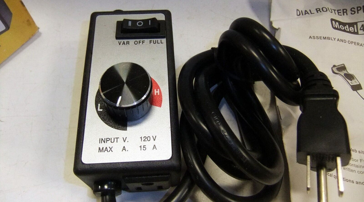 Harbor Freight Router Speed Control 43060