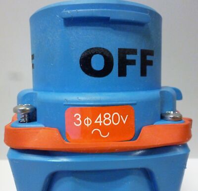 Meltric 33-61043-MTR 3 Phase 480 V Waterproof Twist-lock Plug