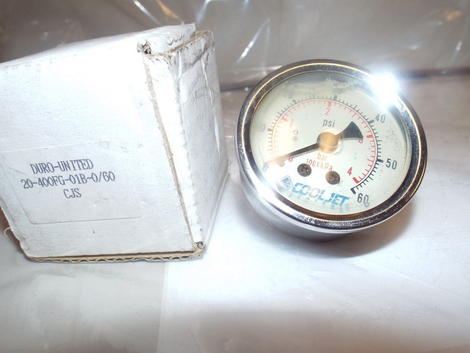 COOL JET SYSTEMS PRESSURE GAUGE 20-400FG-01B-0/60 CJS