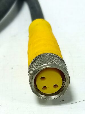 Turck PKG 3M-5/S90 U2515-70 300 V PLC Cable w/ 3-Pin Connector