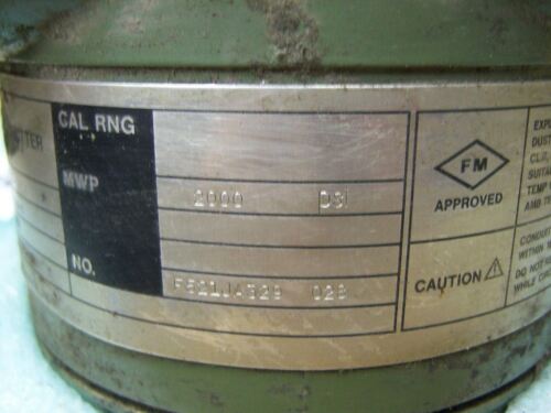 Yokogawa Pressure Transmitter YA 11F-SMS4/FMF1/COM-B 24V DC 2000 Psi